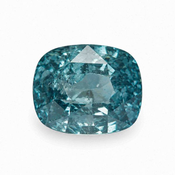 2.13 Carat Unheated Teal Sapphire Natural Cushion Cut Loose Gemstone