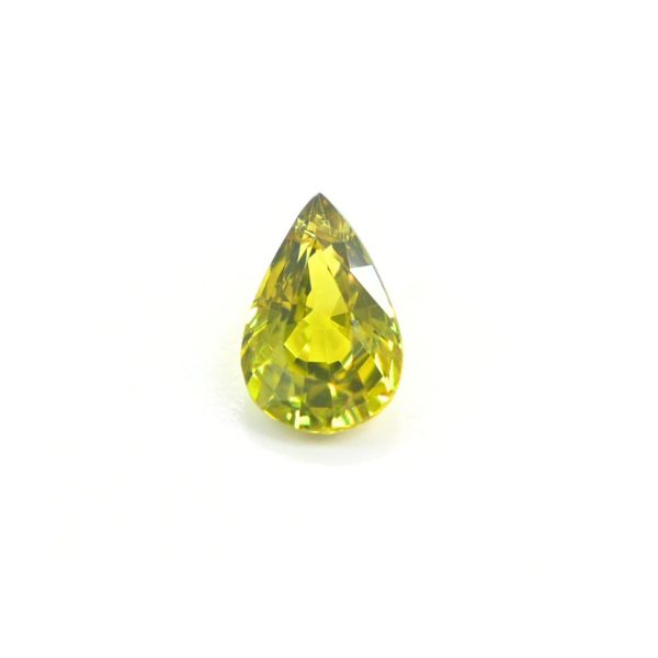 1.25 Carat Unheated Pear-Cut Green Sapphire – Natural Thai Green Sapphire