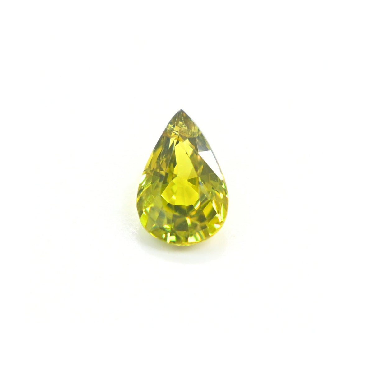 1.25 Carat Unheated Pear-Cut Green Sapphire – Natural Thai Green Sapphire