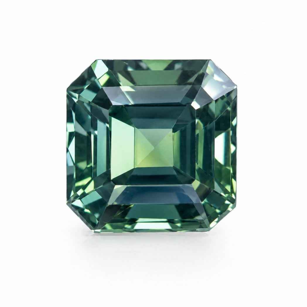 Unheated Blue Green Loose Sapphire: Stunning 1.25 Carat Ocean Mist Gemstone