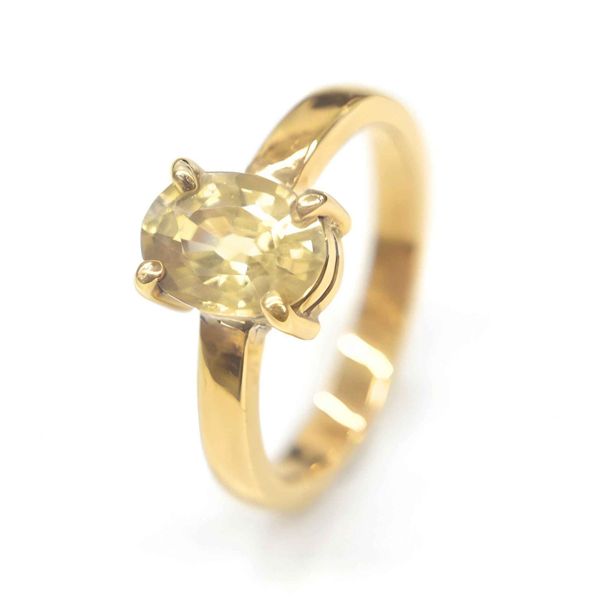 Zircon Flame - 18K Handmade Ring